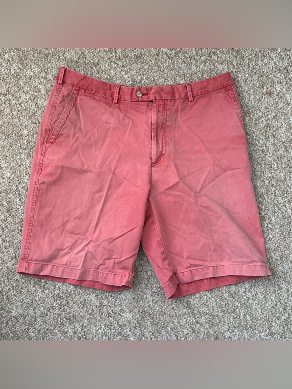 Peter Millar Men’s Red/Pink Flat Front Shorts 36